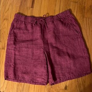 Casual Eileen Fisher  Linen Shorts L